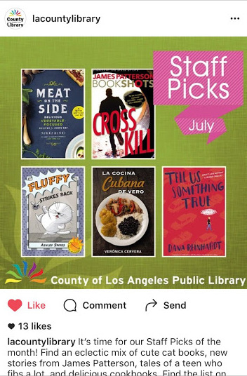 Los Angeles Public Library Staff Picks July 2016
