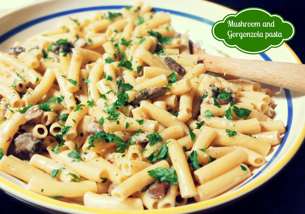 Mushroom and Gorgonzola pasta - La cocina de Vero