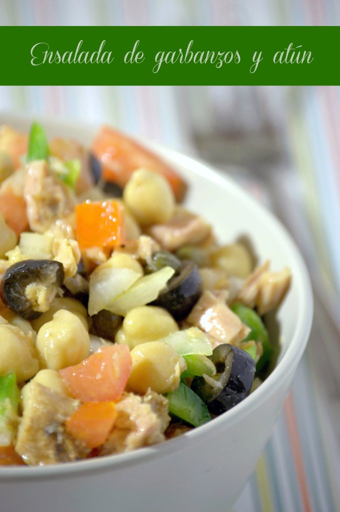 Ensalada de garbanzos y atun - La cocina de Vero