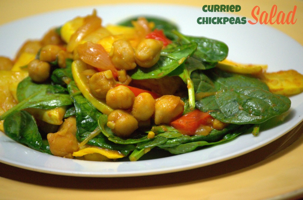 Curried Chickpeas Salad