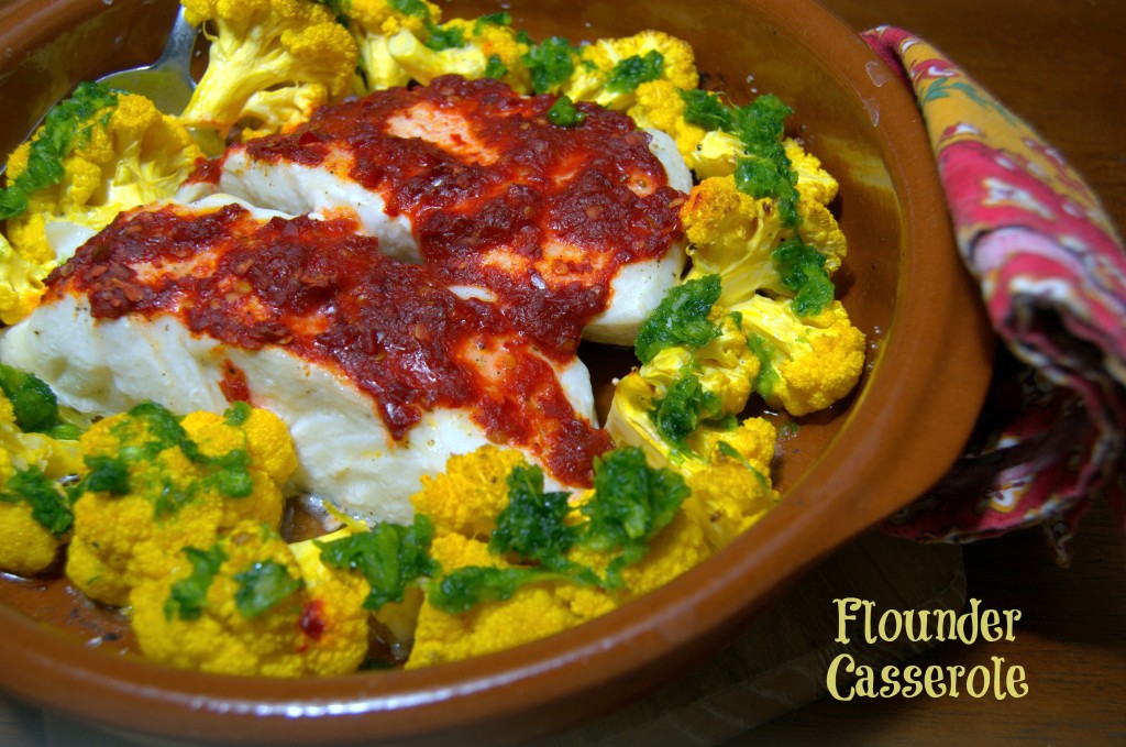 Flounder Casserole - Ready in less than a half an hour, superhealthy and delicious.