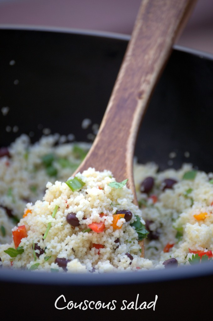 Healthy couscous salad for the summer time.