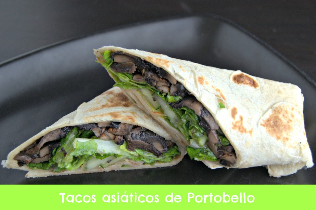 Tacos asiáticos con Portobello #comidaVegetariana