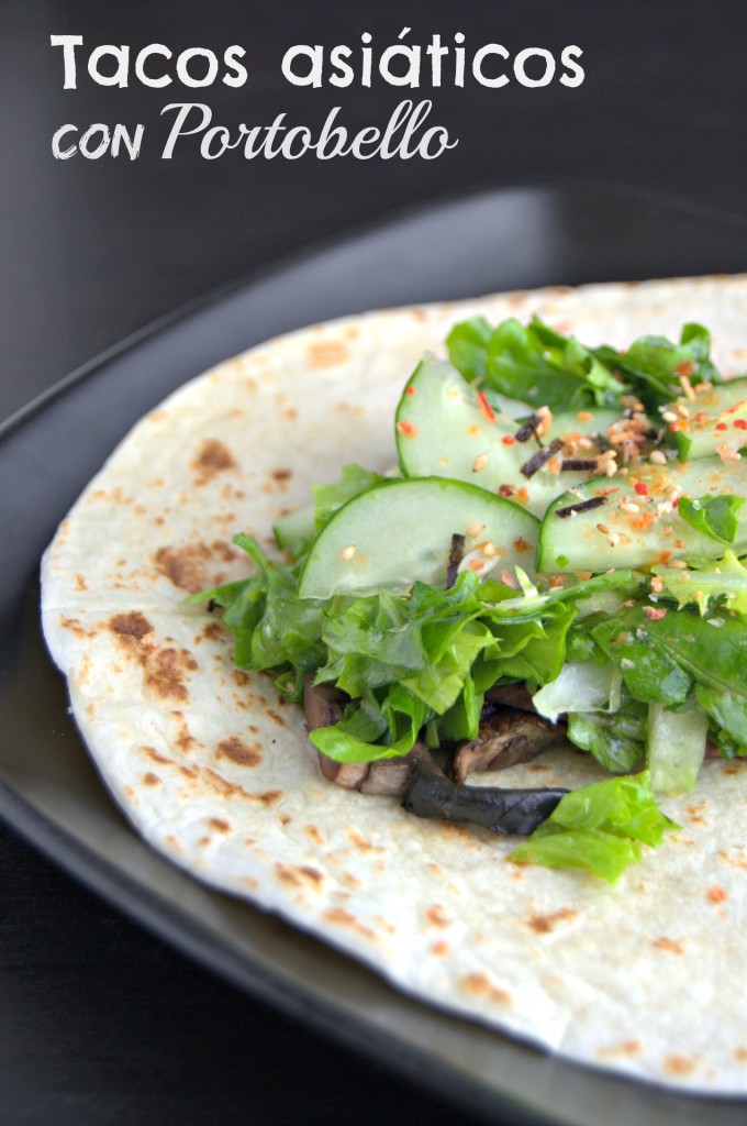Tacos asiáticos con Portobello 