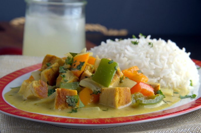 curry tailandes verde con pollo