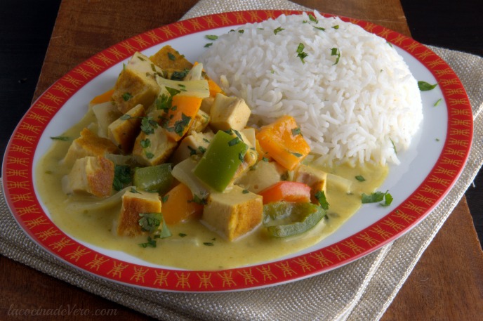 curry verde con pollo