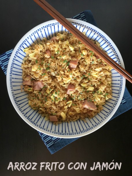 arroz frito con jamon