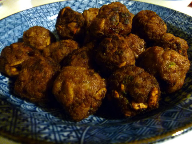 Albóndigas con semillas de calabaza y canela