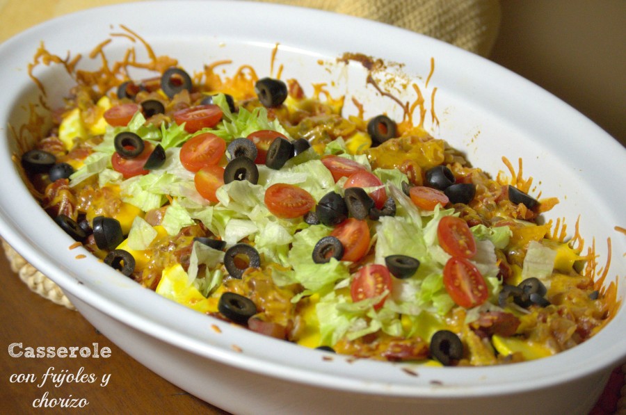 Casserole con frijoles y chorizo / TwoBean Chorizo Casserole La