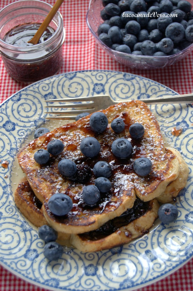 Tostadas Francesas con Arándanos